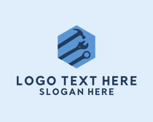 Panel Beater - Hexagon Mechanic Tools logo design