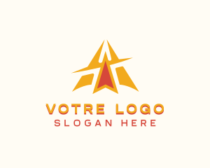 Shipment - Shipping Plane Logistics logo design