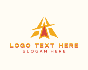 Courier - Shipping Plane Logistics logo design