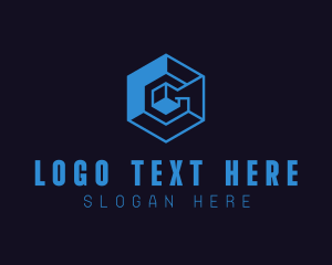 Trading - Geometric Cube Letter G logo design
