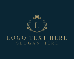 Crown - Elegant Crown Wreath logo design