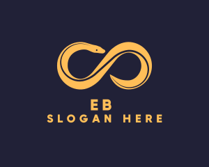 Loop - Yellow Wildlife Snake logo design