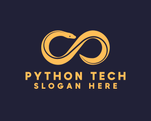 Python - Yellow Wildlife Snake logo design