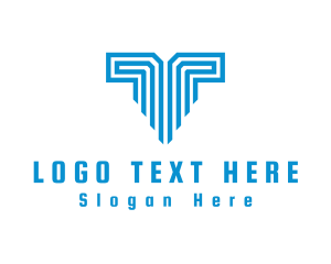 Letter T - Greek Column Consultant logo design