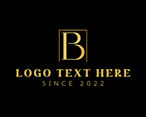 High Class - Luxury Fashion Letter B logo design