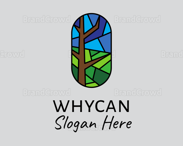 Stained Glass Forest Logo