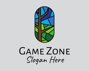 Stained Glass Forest  Logo
