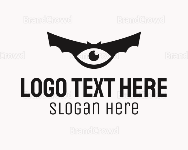 Black Bat Eye Logo