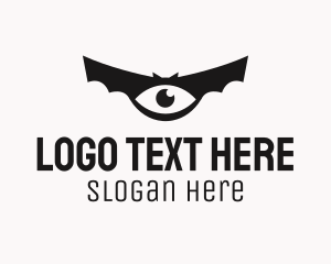 Visual Clinic - Black Bat Eye logo design