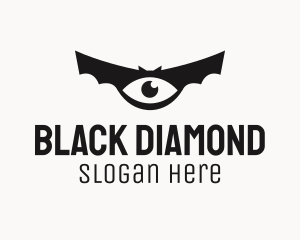 Black - Black Bat Eye logo design