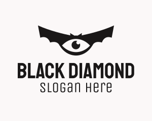 Black Bat Eye logo design