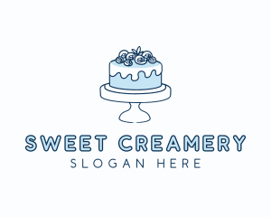 Cake Baking Dessert logo design