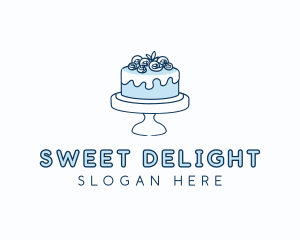 Cake Baking Dessert logo design