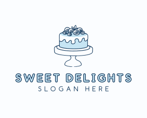 Cake Baking Dessert logo design