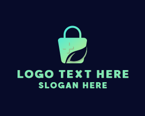 Leaf - Medical Organic Shopping Bag logo design