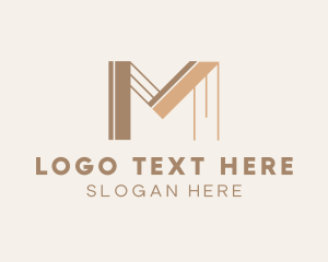 Home Builder - Professional Property Builder Letter M logo design