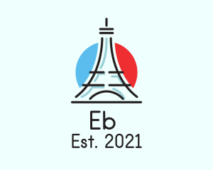 Tower Of Pisa - Eiffel Tower Travel logo design