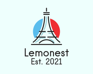 Landmark - Eiffel Tower Travel logo design