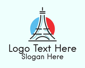 Eiffel Tower Travel Logo