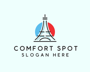 Eiffel Tower Travel logo design