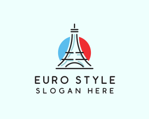 Eiffel Tower Travel logo design