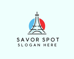 Eiffel Tower Travel logo design