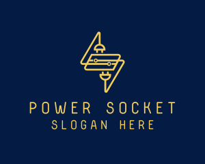 Socket - Electrical Circuit Plug logo design