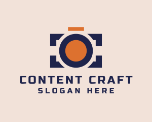 Blogging - Camera Lens Photography logo design