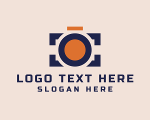 Blogging - Camera Lens Photography logo design