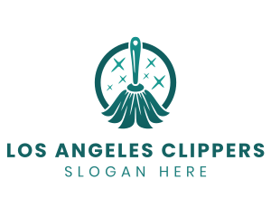 Clean Housekeeping Mop Logo