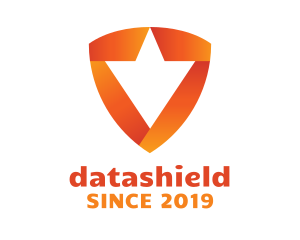 Orange Shield - Geometric Flower Shield logo design