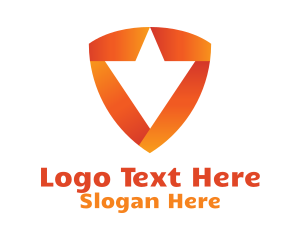 Geometric Flower Shield Logo