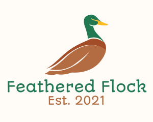 Geese - Mallard Duck Bird logo design