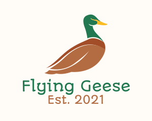 Geese - Mallard Duck Bird logo design