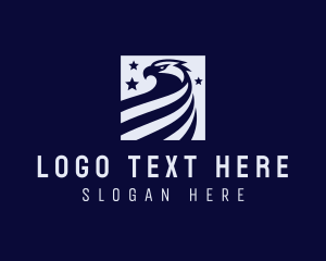 Stars And Stripes - Eagle Bird Aviary logo design