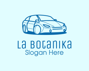 Blue Sedan Car Logo