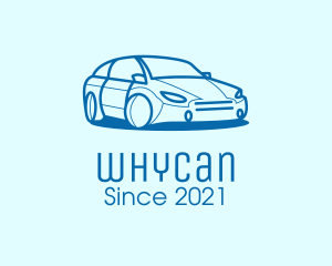 Car Club - Blue Sedan Car logo design