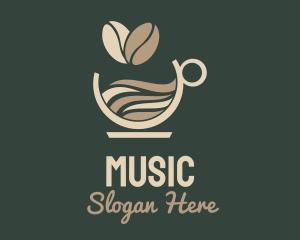 Coffee Bean Cup Logo