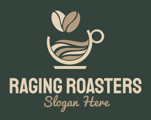 Coffee Bean Cup logo design