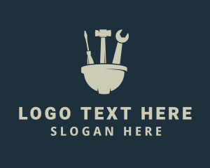 Labour - Handyman Hard Hat Tools logo design