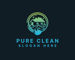 Broom Home Cleaning logo design