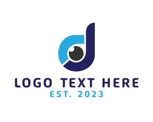 Retina - Digital Eye D logo design