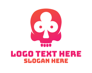 Corps - Pink Skull Gambler logo design