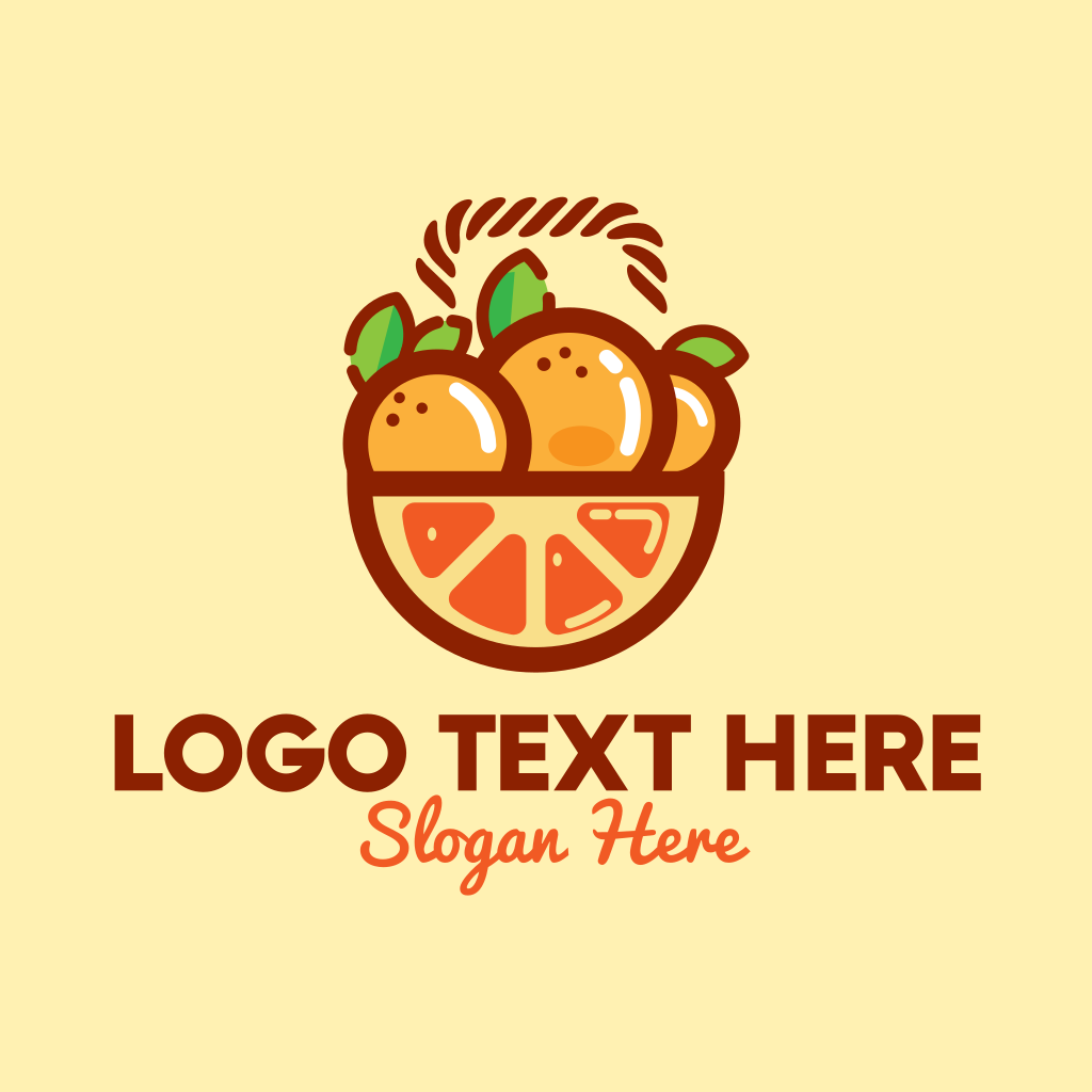 Orange Fruit Basket Logo | BrandCrowd Logo Maker