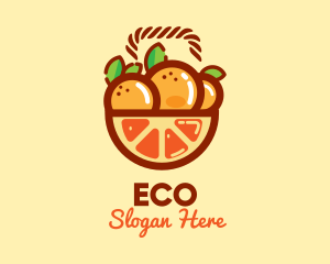 Orange Fruit Basket  Logo