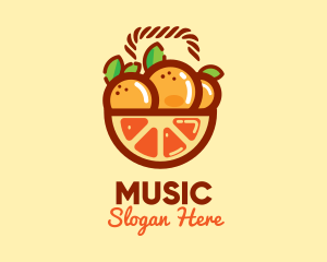 Orange Fruit Basket  Logo