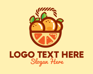 Glue - Orange Fruit Basket logo design