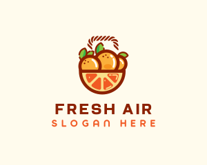 Orange Fruit Basket  logo design