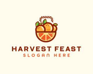 Orange Fruit Basket  logo design