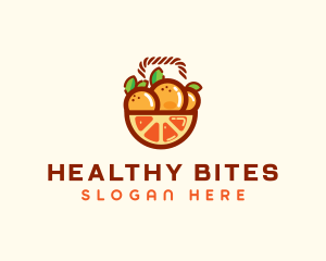 Orange Fruit Basket  logo design